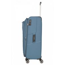 Чемодан Travelite Skaii Blue L exp на 4 колесах, синий