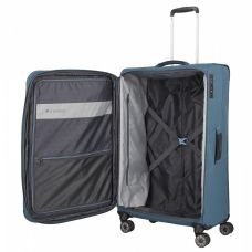 Чемодан Travelite Skaii Blue L exp на 4 колесах, синий