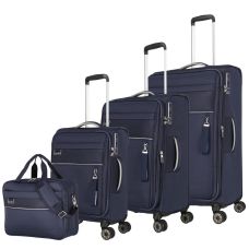 Чемодан Travelite Miigo Navy M exp на 4 колесах, синий