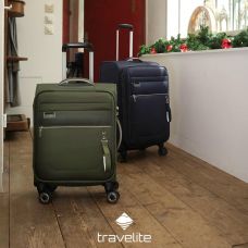 Чемодан Travelite Miigo Navy M exp на 4 колесах, синий