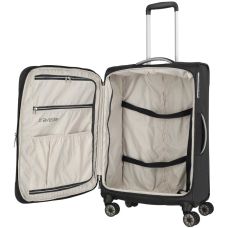 Чемодан Travelite Miigo Black M exp на 4 колесах, черный
