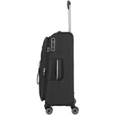 Чемодан Travelite Miigo Black M exp на 4 колесах, черный