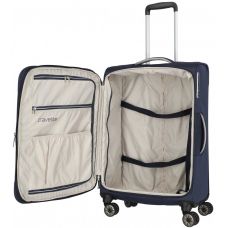 Чемодан Travelite Miigo Navy M exp на 4 колесах, синий
