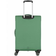 Чемодан Travelite Miigo Green M exp на 4 колесах, зеленый