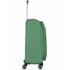 Чемодан Travelite Miigo Green M exp на 4 колесах, зеленый