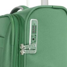 Чемодан Travelite Miigo Green M exp на 4 колесах, зеленый