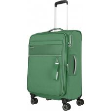 Чемодан Travelite Miigo Green M exp на 4 колесах, зеленый