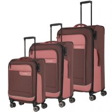 Чемодан Travelite Viia Rose S на 4 колесах, розовый