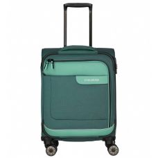 Чемодан Travelite Viia Green S на 4 колесах, зеленый