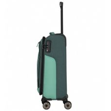 Чемодан Travelite Viia Green S на 4 колесах, зеленый