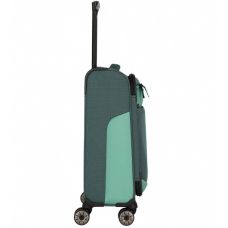 Чемодан Travelite Viia Green S на 4 колесах, зеленый