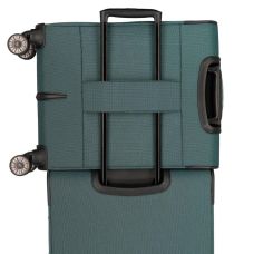 Чемодан Travelite Viia Green S на 4 колесах, зеленый