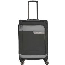 Чемодан Travelite Viia Anthracite M exp на 4 колесах, серый