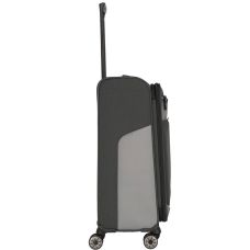 Чемодан Travelite Viia Anthracite M exp на 4 колесах, серый