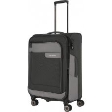 Валіза Travelite Viia Anthracite M exp на 4 колесах, сіра