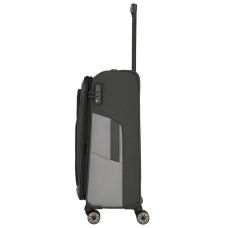 Чемодан Travelite Viia Anthracite L exр на 4 колесах, серый