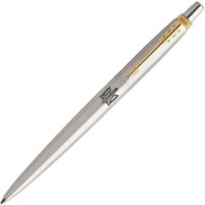 Ручка шариковая Parker Jotter Stainless Steel GT BP Трезубец ОУН в подар.коробке