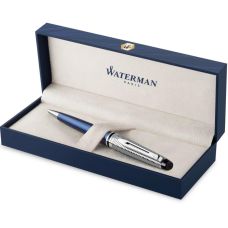 Ручка кулькова Waterman Expert Deluxe Metallic Blue CT BP у подар.футлярі