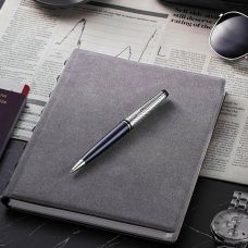 Ручка шариковая Waterman Expert Deluxe Metallic Stone Grey CT BP в подар.футляре