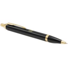 Ручка кулькова Parker IM Black GT BP Тризуб прозорий в подар.коробці