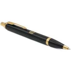 Ручка шариковая Parker IM Black GT BP Трезубец огненный в подар.коробке