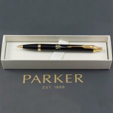 Ручка шариковая Parker IM Black GT BP Трезубец ЗСУ в подар.коробке