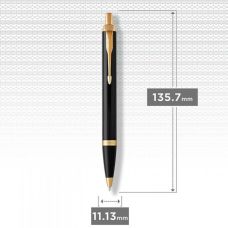 Ручка кулькова Parker IM Black GT BP Емблема ЗСУ в подар.коробці
