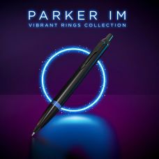 Ручка шариковая Parker IM Professionals Vibrant Rings Marine Blue BT BP в подар.коробке