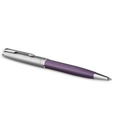 Ручка кулькова Parker Sonnet Essentials Metal & Violet Lacquer CT BP в подар.футлярі