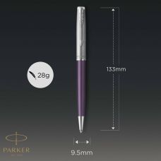 Ручка кулькова Parker Sonnet Essentials Metal & Violet Lacquer CT BP в подар.футлярі