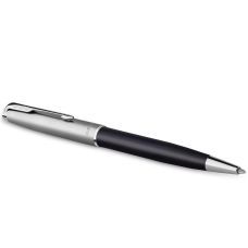 Ручка шариковая Parker Sonnet Essentials Metal & Black Lacquer CT BP в подар.футляре