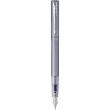 Ручка перьевая Parker Vector XL Metallic Silver Blue CT FP F в подар.коробке Ручка перьевая Parker Vector XL Metallic Silver Blue CT FP F в подар.коробке