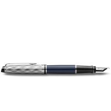Ручка перьевая Waterman Expert L’Essence du Bleu PT FP F в подар.футляре