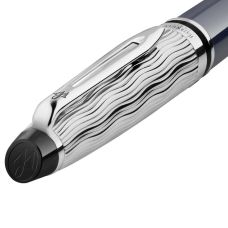 Ручка перьевая Waterman Expert L’Essence du Bleu PT FP F в подар.футляре