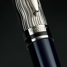 Ручка перьевая Waterman Expert L’Essence du Bleu PT FP F в подар.футляре