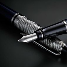 Ручка перьевая Waterman Expert L’Essence du Bleu PT FP F в подар.футляре