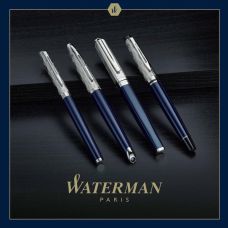 Ручка перьевая Waterman Expert L’Essence du Bleu PT FP F в подар.футляре