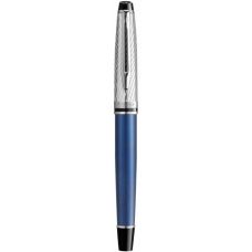 Ручка перьевая Waterman Expert Deluxe Metallic Blue CT FP F в подар.футляре