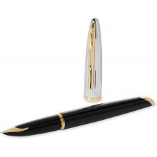 Ручка перова Waterman Carene Deluxe Black/silver FP F
