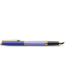 Ручка перова Waterman Hemisphere Colour Blocking Purple GT FP F у подар.футлярі