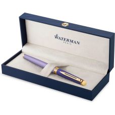 Ручка перова Waterman Hemisphere Colour Blocking Purple GT FP F у подар.футлярі