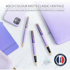 Ручка шариковая Waterman Hemisphere Colour Blocking Purple GT BP в подар.футляре