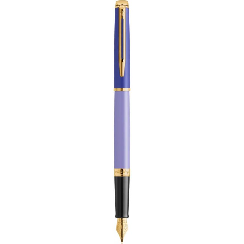 Ручка перова Waterman Hemisphere Colour Blocking Purple GT FP F у подар.футлярі