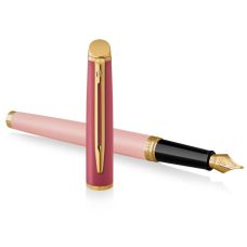 Ручка перова Waterman Hemisphere Colour Blocking Pink GT FP F у подар.футлярі