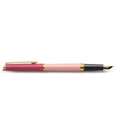 Ручка перова Waterman Hemisphere Colour Blocking Pink GT FP F у подар.футлярі