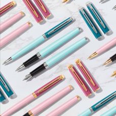 Ручка шариковая Waterman Hemisphere Colour Blocking Pink GT BP в подар.футляре