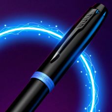 Ручка перьевая Parker IM Professionals Vibrant Rings Marine Blue BT FP F в подар.коробке