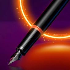 Ручка перова Parker IM Professional Vibrant Rings Flame Orange BT FP F в подар.коробці