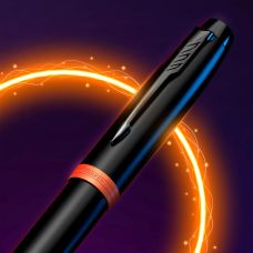 Ручка перова Parker IM Professional Vibrant Rings Flame Orange BT FP F в подар.коробці