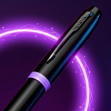 Ручка перьевая Parker IM Professionals Vibrant Rings Amethyst Purple BT FP F в подар.коробке